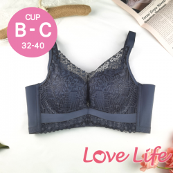 【NO.9270】洛琪花園美胸立挺收副乳軟鋼圈內衣  B/C杯 32-38